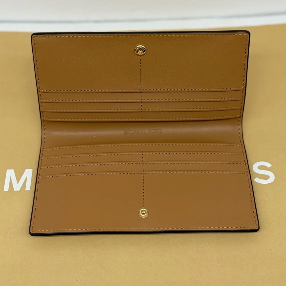 Michael Kors Jet Set Reed Large Bifold Wallet Light Brown